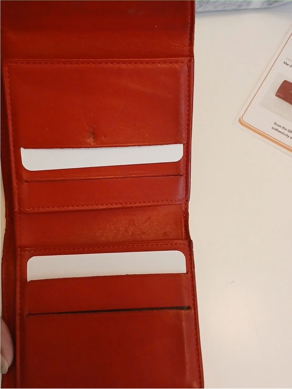 Louis Vuitton Vernis NWOT W/ BOX&COA CHERRY PATENT MONOGRAM COMPACT WALLET AS IS